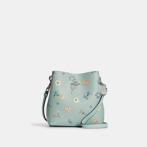 ALMOST PERFECT Coach Outlet Mini Town Bucket Bag With Mystical Floral Print